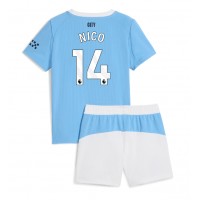 Manchester City Nico Gonzalez #14 Domáci Detský futbalový dres 2025-26 Krátky Rukáv (+ trenírky)